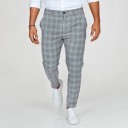 Men's Checked Trousers F1345 6