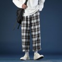 Men's Checked Trousers F1448 4