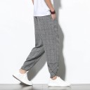 Men's Checked Trousers F1483 6