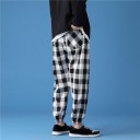 Men's Checked Trousers F1538 6