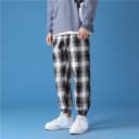 Men's Checked Trousers F1538 8