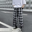Men's Checked Trousers F1722 5