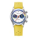 Men's Chronograph Watch with Tachymeter Luminous Indices BGW9 Waterproof 100 m Case 38 mm Stainless Steel 316L Rubber Strap FKM 13