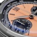 Men's Chronograph Watch with Tachymeter Waterproof 100 m Case 38 mm Stainless Steel 316L Mineral Glass Leather Strap Everyday Use 6