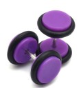 Men's Colourful Dumbbell Earrings J3165 5