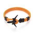 Men's Cord Bracelet with Airplane 7