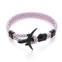 Men's Cord Bracelet with Airplane 20