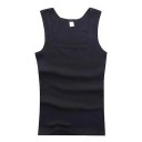 Men's Cotton Vest Plain Design Round Neck Comfortable Straight Cut Natural Material For Everyday Wear 7