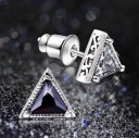 Men's Earrings - Triangle with Zircon J3357 2