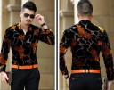 Men's Floral Shirt F691 8