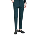 Men's Formal Trousers with Pockets Elegant Straight Cut Comfortable Durable Trousers Polyester 6
