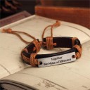Men's Genuine Leather Bracelet J3380 5