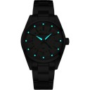 Men's GMT Watch with Date Waterproof 100 m Luminous Indices BGW9 Case 36 mm Stainless Steel 316L Mineral Glass For Travel and Swimming 7