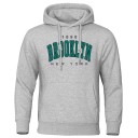 Men's Hoodie with Pockets Plain Sports Hoodie with Subtle Brooklyn Print on the Chest Comfortable Polyester Material 5