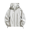 Men's Jacket for Spring and Autumn Windproof Design With Hood Zip Fastening Practical Pockets Durable Polyester Construction 3