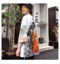 Men's Japanese Style Jacket with Print J2041 5