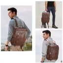 Men's Leather Backpack E1156 4