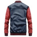 Men's Leather Baseball Jacket J2038 5