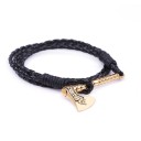 Men's Leather Bracelet with Axe 26