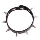 Men's Leather Bracelet with Spikes H231 1