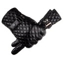 Men's Leather Gloves with Strap 5