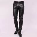 Men's Leather Trousers F1744 5