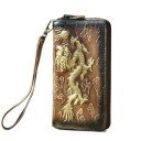 Men's Leather Wallet with Dragon 5