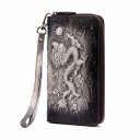 Men's Leather Wallet with Dragon 6