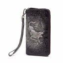 Men's Leather Wallet with Tiger 1