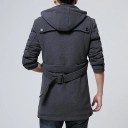 Men's Long Coat with Fur J1550 4