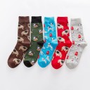 Men's Long Socks with Dog Print 7