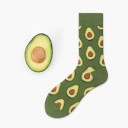 Men's Long Socks with Food Print 5