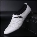 Men's Modern Lace-Up Shoes with Buckle J2139 13
