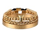 Men's Multi-layer Bracelet with Crown 2