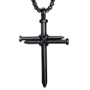 Men's Necklace with Cross D112 1