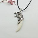 Men's Necklace with Wolf Tooth 5