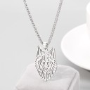 Men's Necklace with Wolf 3