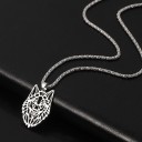 Men's Necklace with Wolf 5