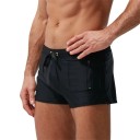 Men's Nylon Swim Shorts Plain With Side Pocket Drawstring Elastic Quick-Drying Lightweight Comfortable Fit 7