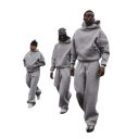 Men's Plain Tracksuit Bottoms with Pockets and CD Print, Polyester, Spandex, Comfortable Drawstring Fit, Modern Design 2