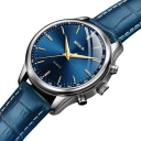 Men's Quartz Business Watch 40–44 mm Sports Watch with Leather Strap Buckle Elegant Casual Wristwatch 5