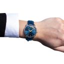 Men's Quartz Business Watch 40–44 mm Sports Watch with Leather Strap Buckle Elegant Casual Wristwatch 4