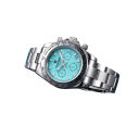 Men's Quartz Chronograph Watch Sapphire Glass 40 mm Dial Stainless Steel Case Strap 21 cm 6