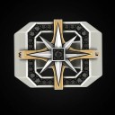 Men's Ring with Compass 4