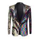 Men's Sequin Blazer F379 1