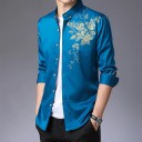 Men's Shirt with Roses A3086 12