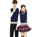 Men's Sleeveless Sweater Vest with V-Neck Colourful Trim Stripes Elegant Knitted Vest Polyester and Cotton Various Colours 6