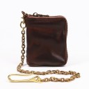 Men's Small Leather Wallet with Chain 3