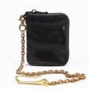 Men's Small Leather Wallet with Chain 6