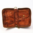 Men's Small Leather Wallet with Chain 7